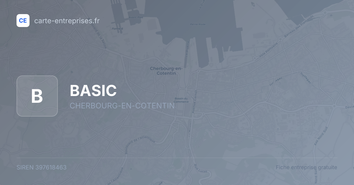 BASIC — 397618463 — fiche entreprise