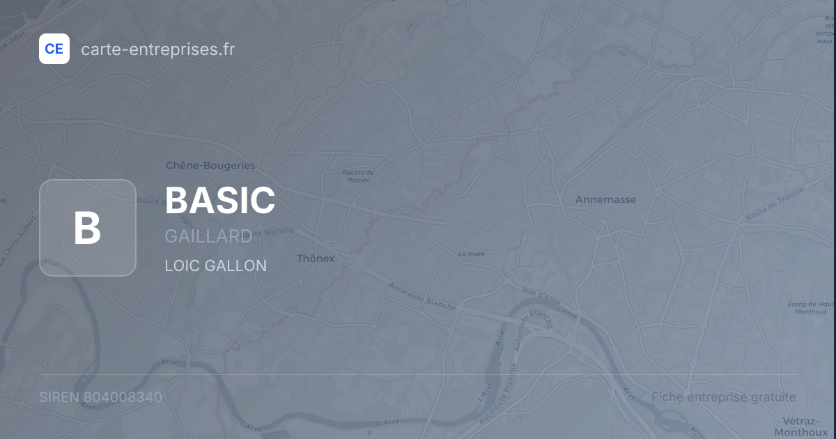 BASIC — 804008340 — fiche entreprise