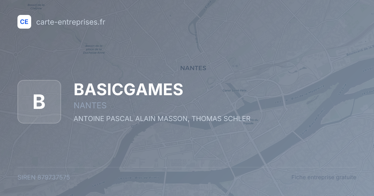 BASICGAMES — 879737575 — fiche entreprise