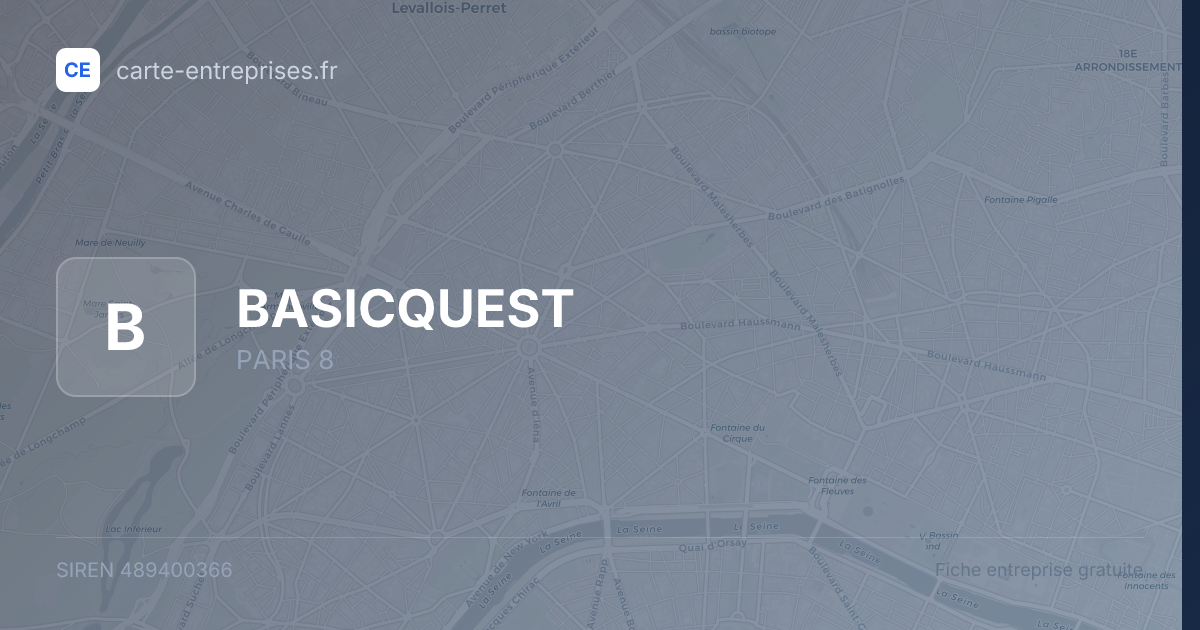 BASICQUEST — 489400366 — fiche entreprise