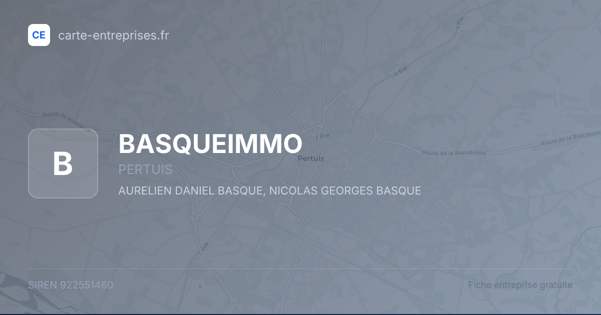 BASQUEIMMO — 922551460 — fiche entreprise