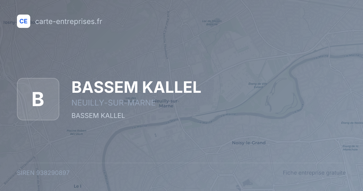 BASSEM KALLEL — 938290897 — fiche entreprise