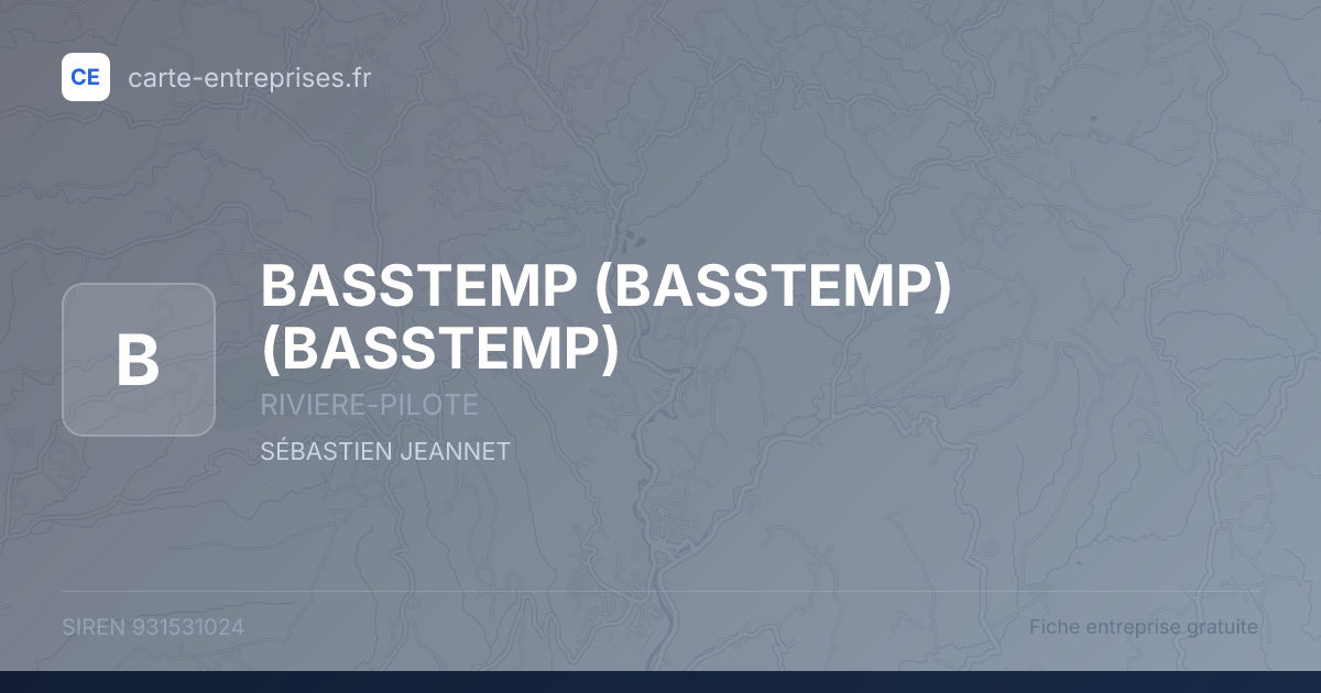 BASSTEMP (BASSTEMP) (BASSTEMP) — 931531024 — fiche entreprise