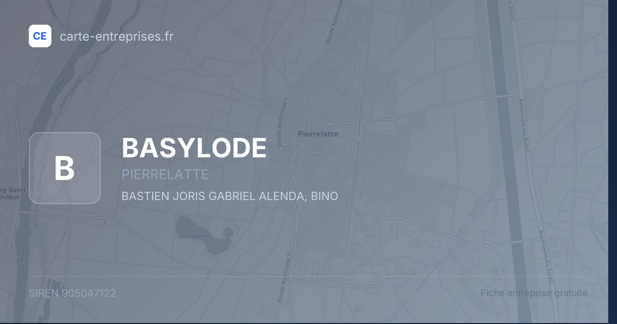 BASYLODE — 905047122 — fiche entreprise