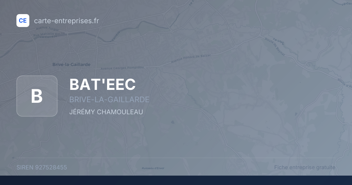 BAT'EEC — 927528455 — fiche entreprise