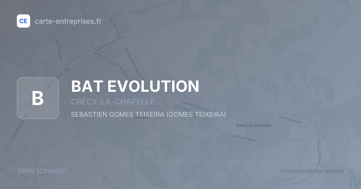 BAT EVOLUTION — 529948101 — fiche entreprise