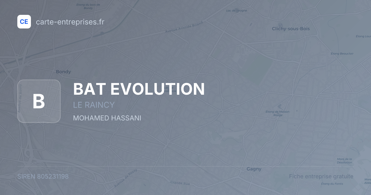 BAT EVOLUTION — 805231198 — fiche entreprise