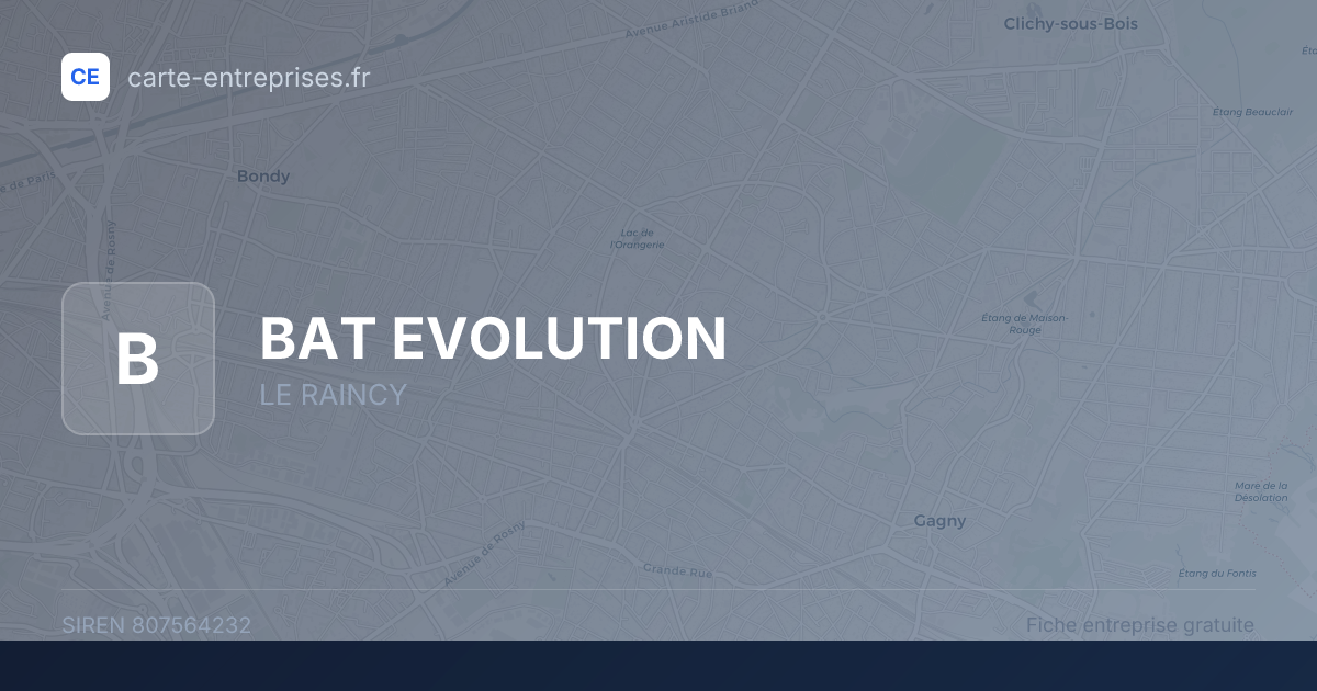 BAT EVOLUTION — 807564232 — fiche entreprise