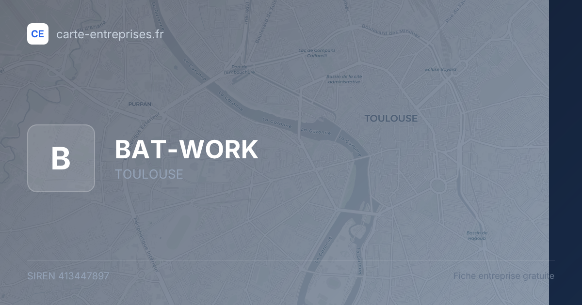 BAT-WORK — 413447897 — fiche entreprise