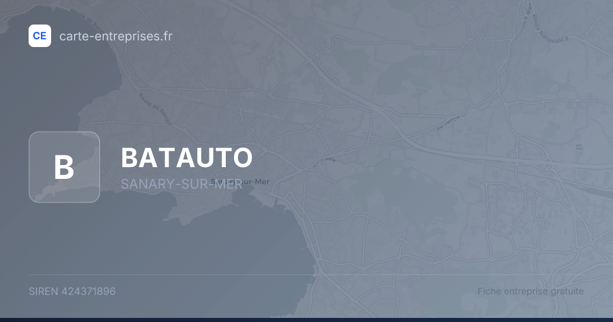 BATAUTO — 424371896 — fiche entreprise