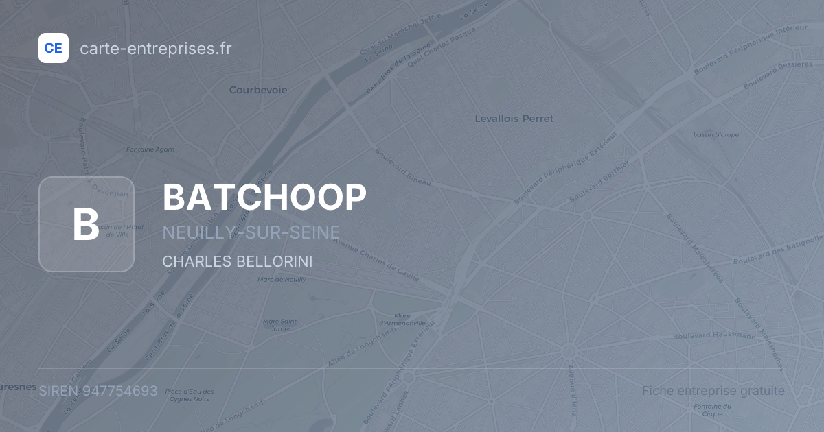 BATCHOOP — 947754693 — fiche entreprise