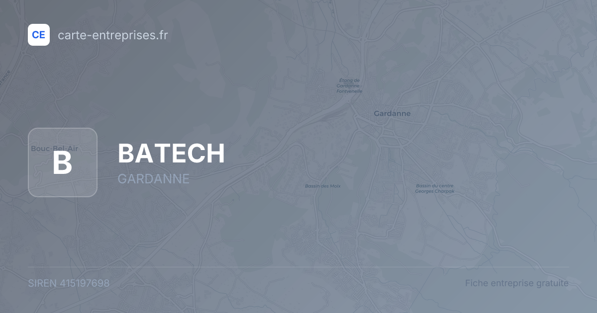 BATECH — 415197698 — fiche entreprise