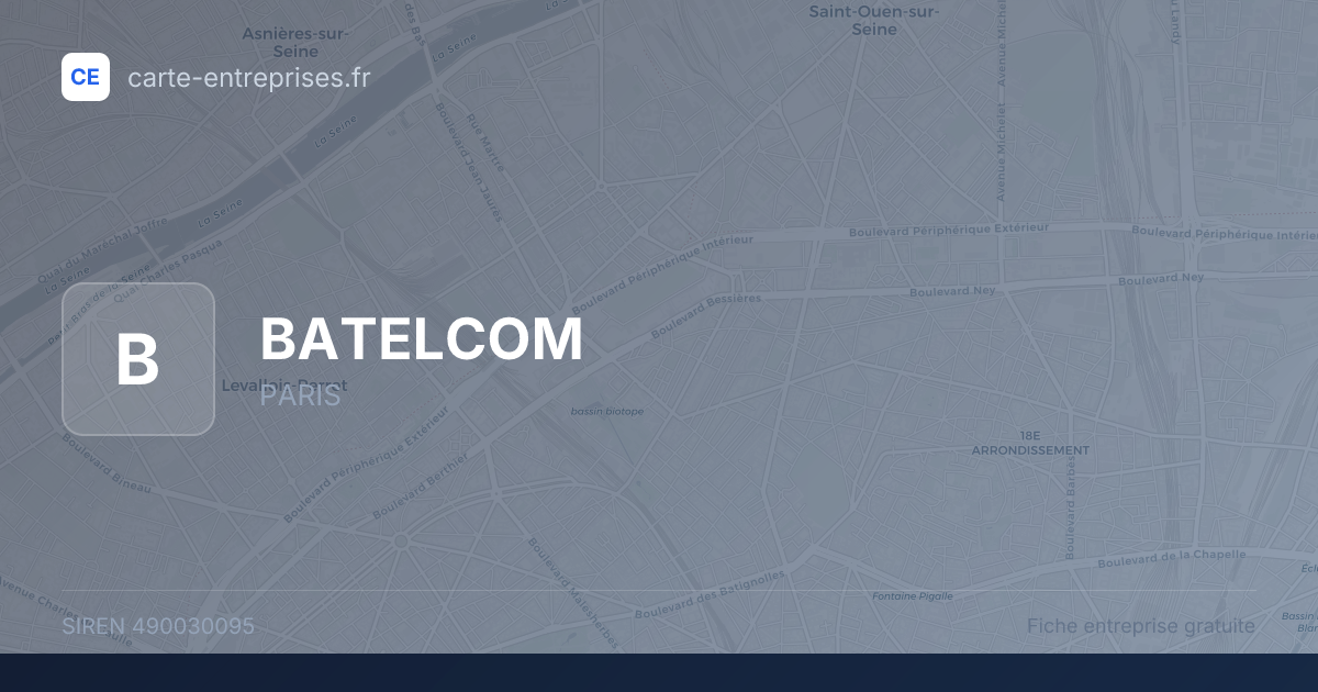 BATELCOM — 490030095 — fiche entreprise