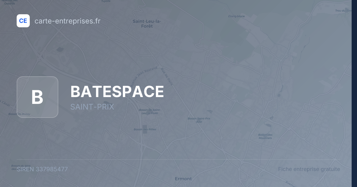 BATESPACE — 337985477 — fiche entreprise
