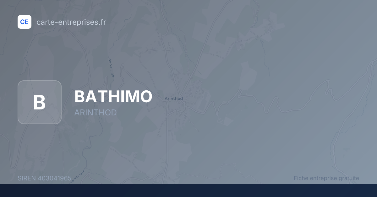 BATHIMO — 403041965 — fiche entreprise