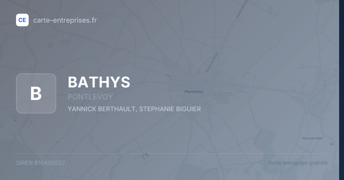 BATHYS — 810405027 — fiche entreprise