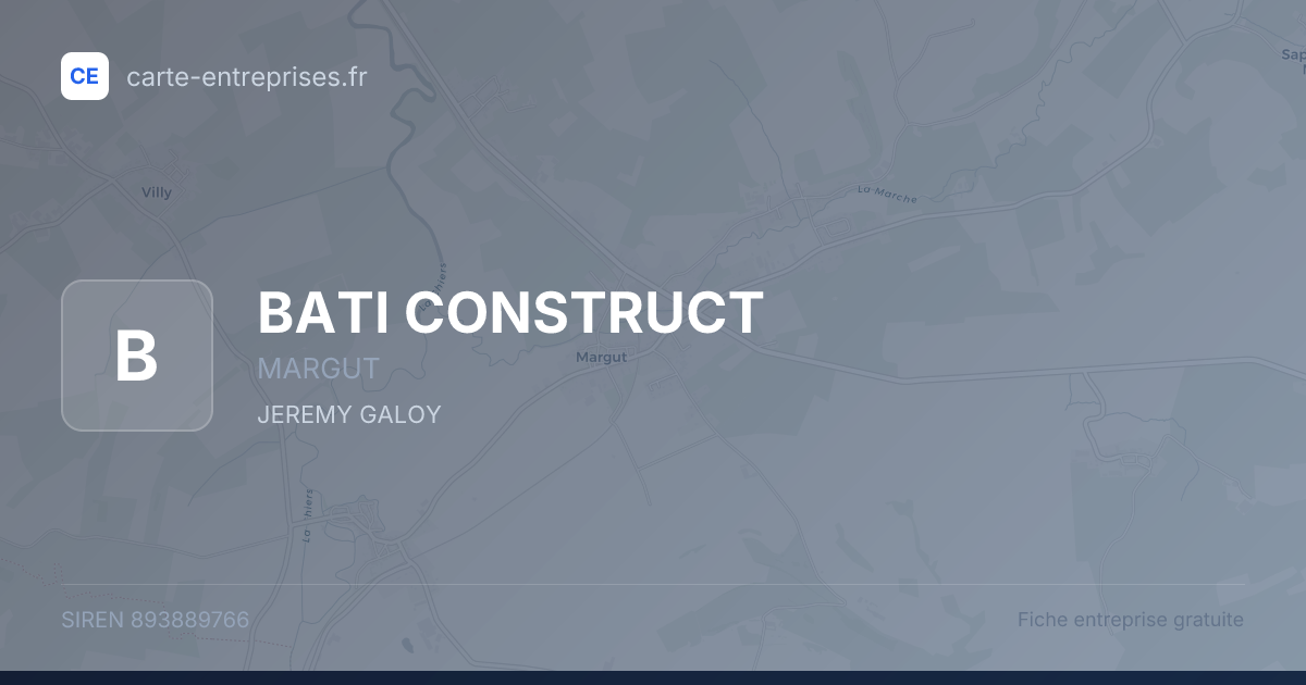 BATI CONSTRUCT — 893889766 — fiche entreprise