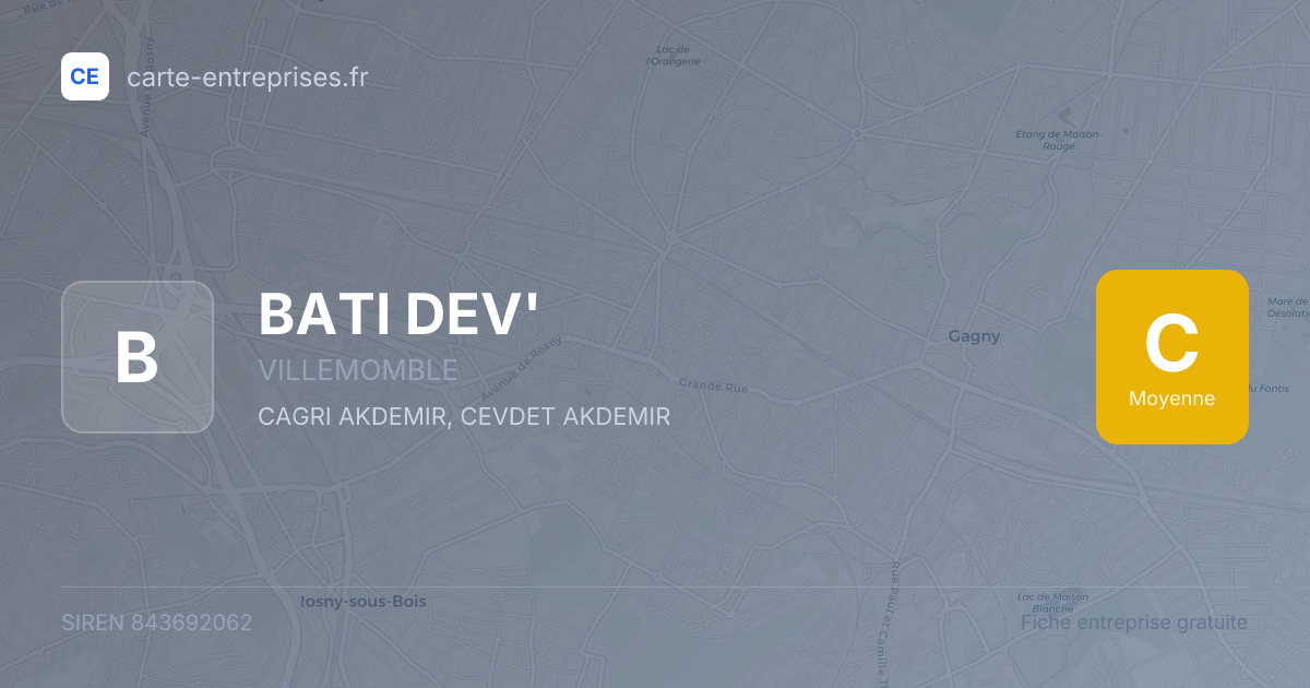 BATI DEV' — 843692062 — fiche entreprise