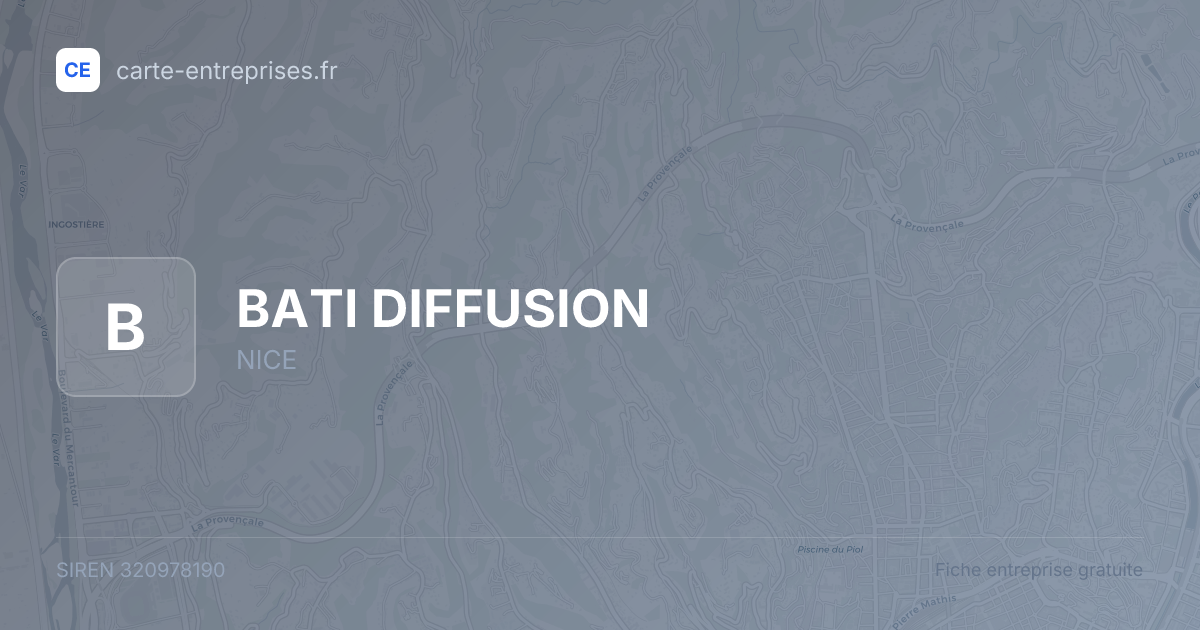 BATI DIFFUSION — 320978190 — fiche entreprise
