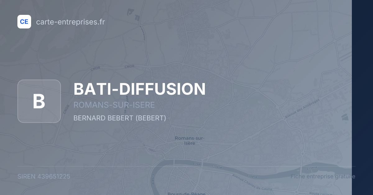 BATI-DIFFUSION — 439651225 — fiche entreprise