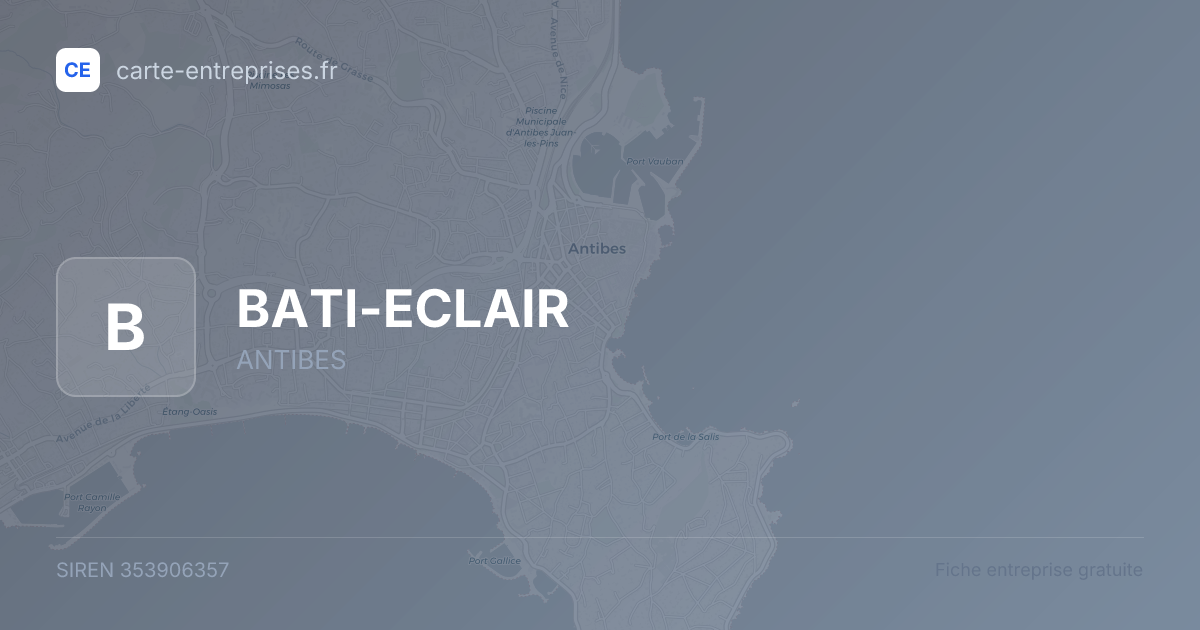 BATI-ECLAIR — 353906357 — fiche entreprise