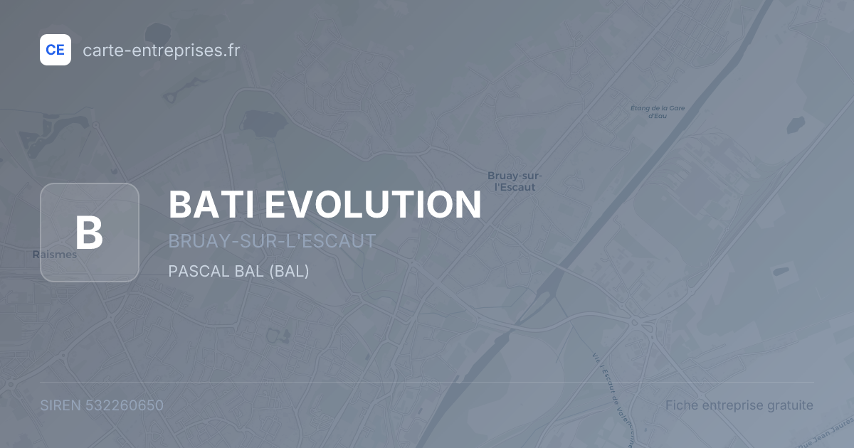 BATI EVOLUTION — 532260650 — fiche entreprise