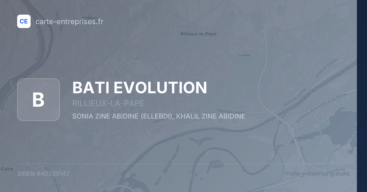 BATI EVOLUTION — 840339147 — fiche entreprise
