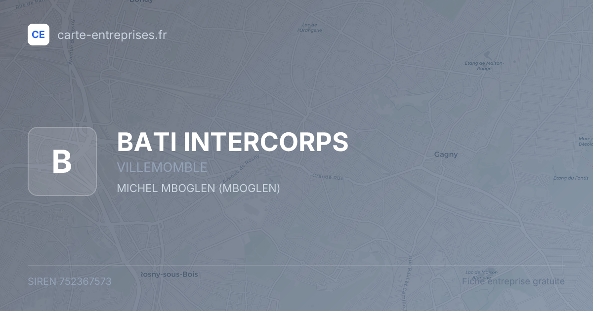 BATI INTERCORPS — 752367573 — fiche entreprise