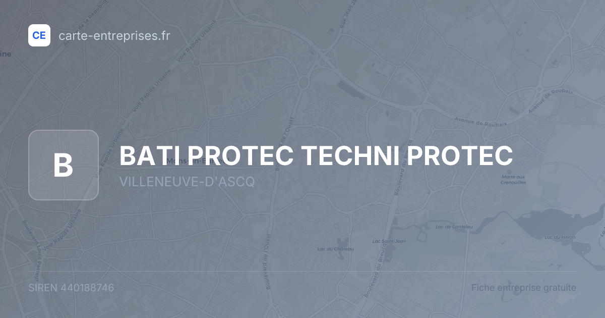 BATI PROTEC TECHNI PROTEC — 440188746 — fiche entreprise