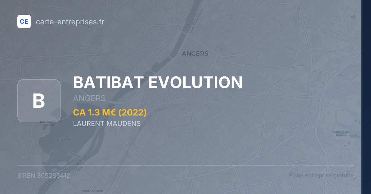 BATIBAT EVOLUTION — 809286412 — fiche entreprise