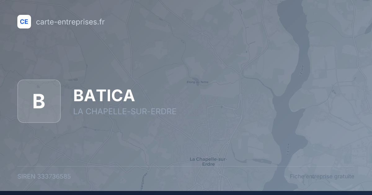 BATICA — 333736585 — fiche entreprise