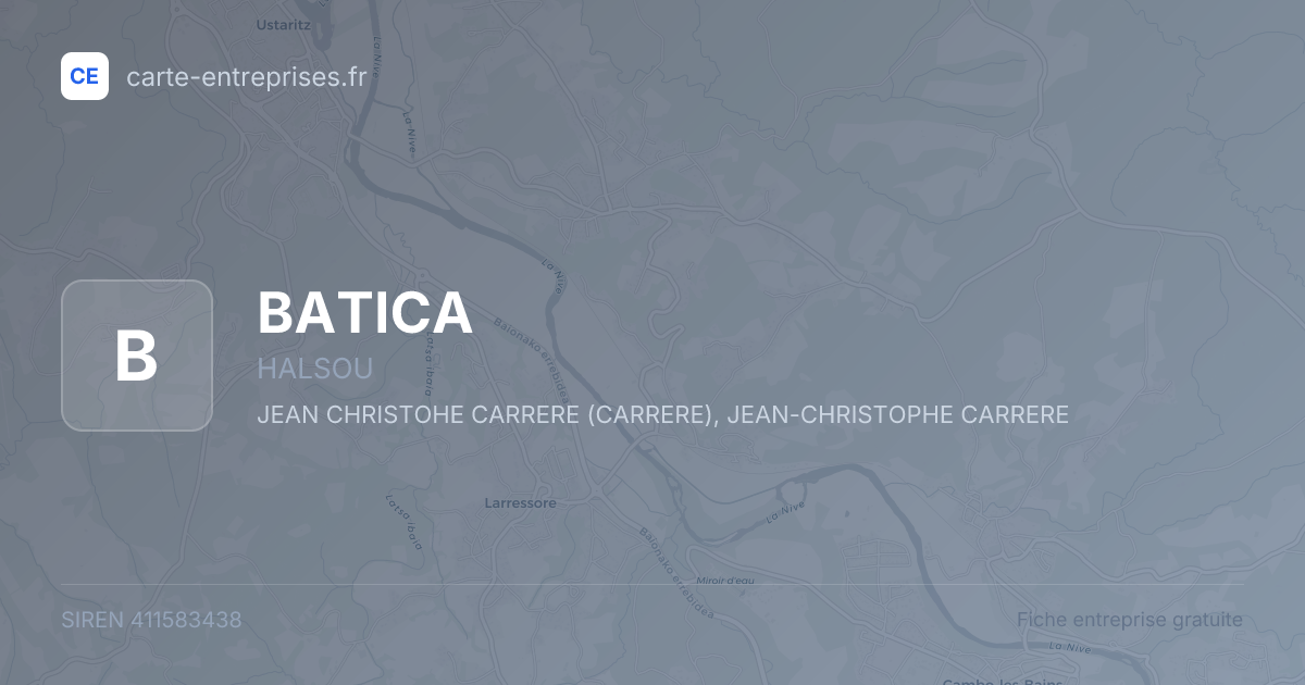 BATICA — 411583438 — fiche entreprise