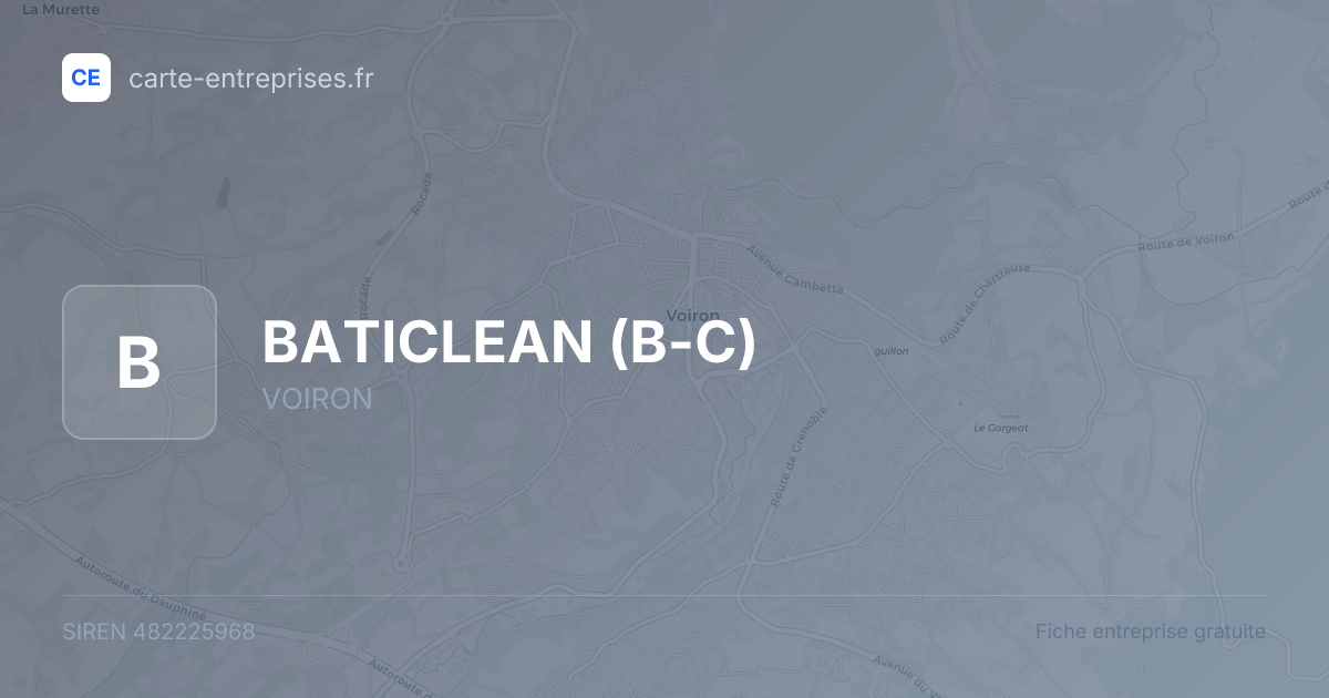 BATICLEAN (B-C) — 482225968 — fiche entreprise