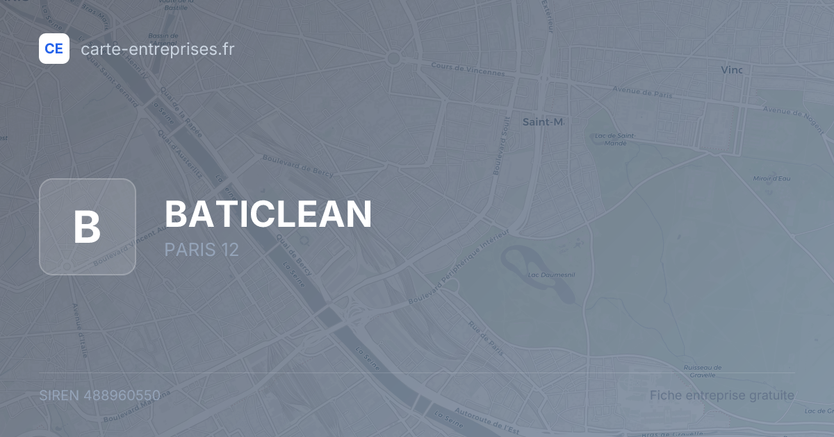 BATICLEAN — 488960550 — fiche entreprise