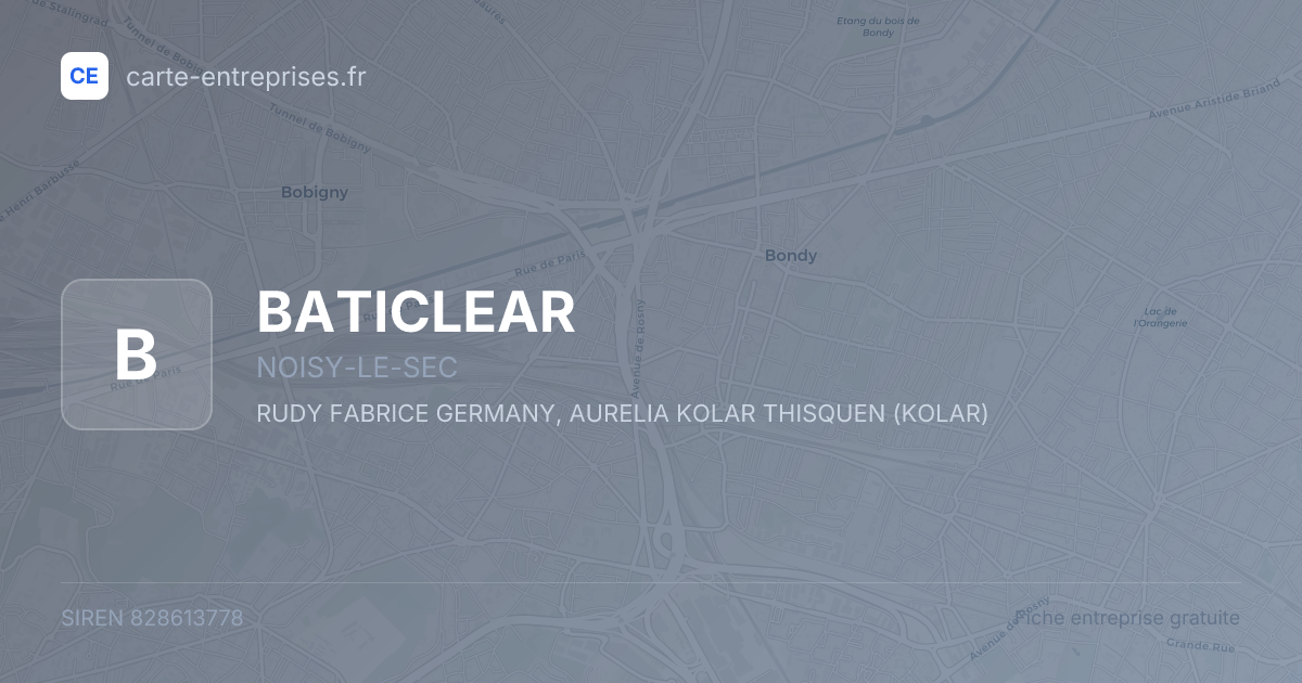 BATICLEAR — 828613778 — fiche entreprise