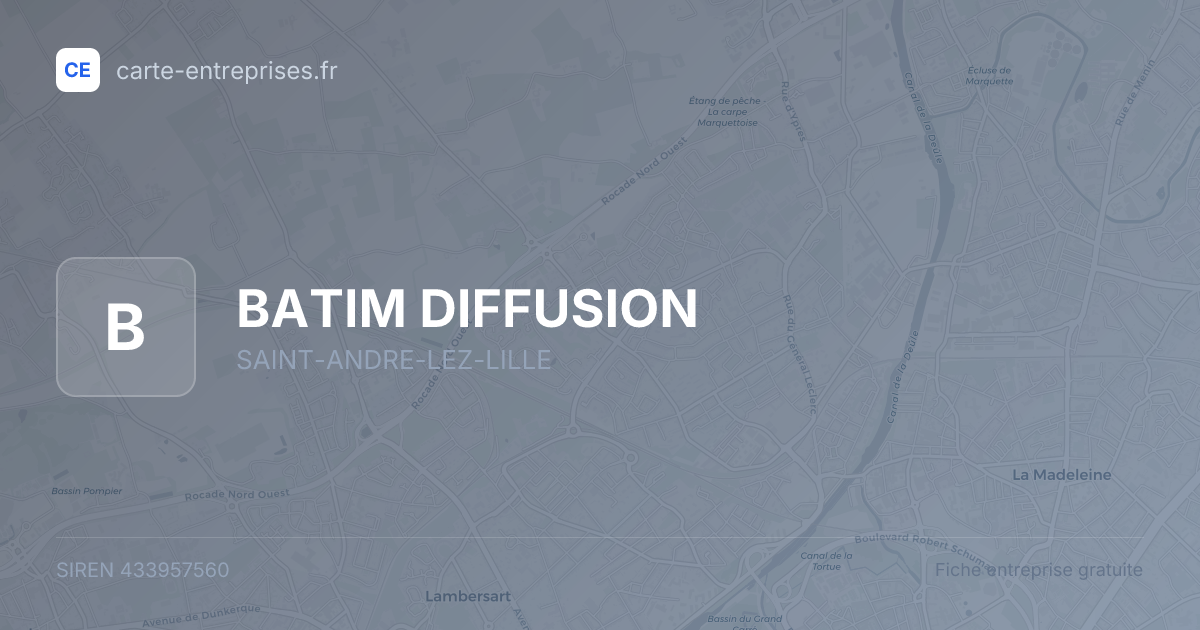 BATIM DIFFUSION — 433957560 — fiche entreprise
