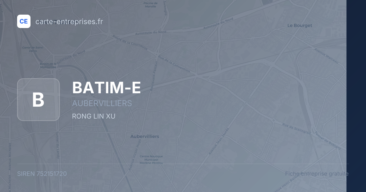 BATIM-E — 752151720 — fiche entreprise
