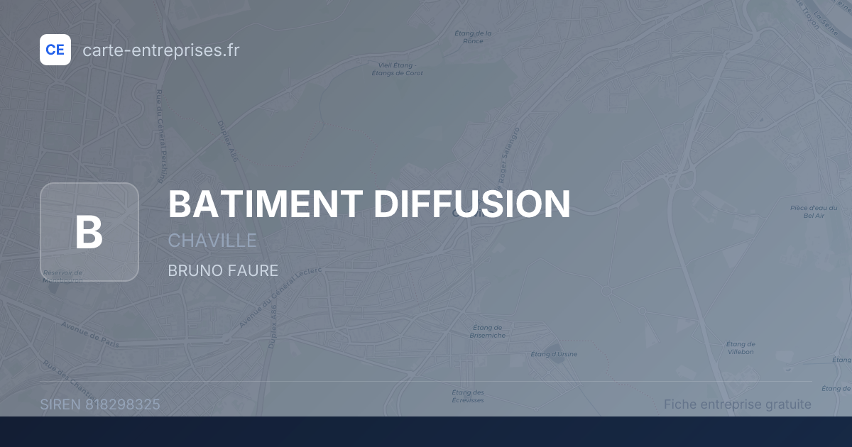 BATIMENT DIFFUSION — 818298325 — fiche entreprise