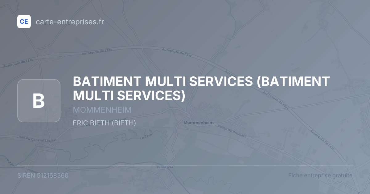 BATIMENT MULTI SERVICES — 512168360 — fiche entreprise