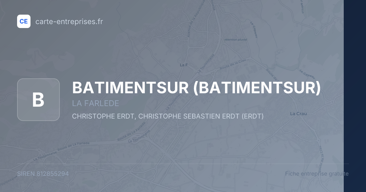 BATIMENTSUR — 812855294 — fiche entreprise