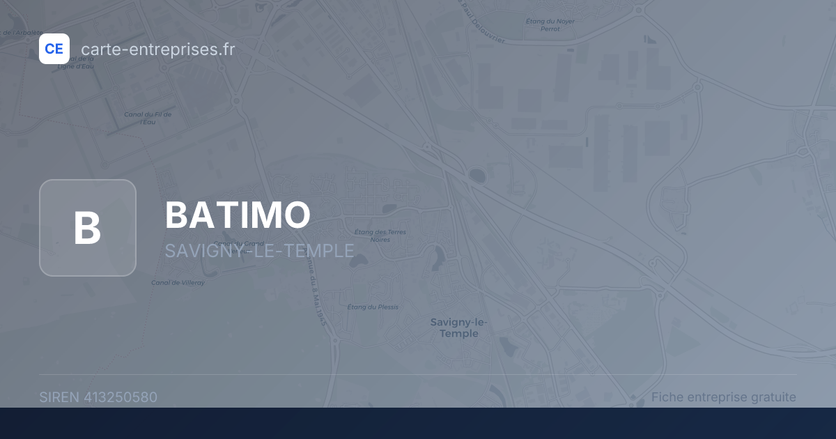 BATIMO — 413250580 — fiche entreprise