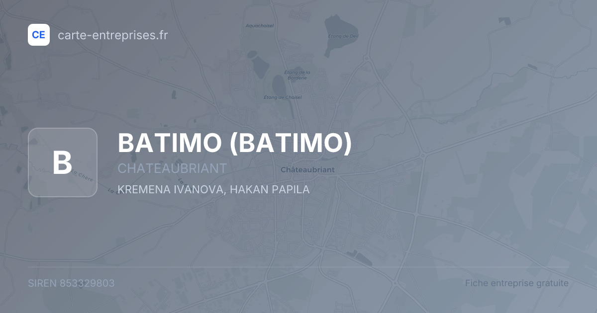 BATIMO — 853329803 — fiche entreprise