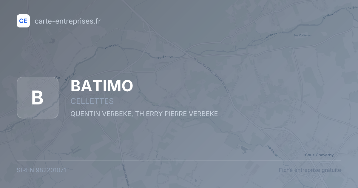 BATIMO — 982201071 — fiche entreprise