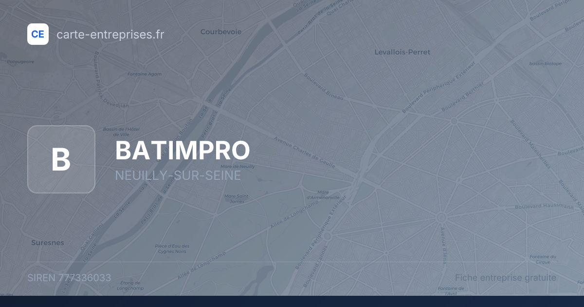BATIMPRO — 777336033 — fiche entreprise