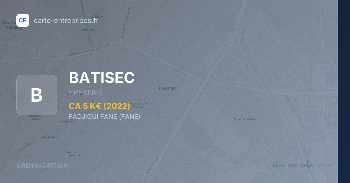 BATISEC — 843407669 — fiche entreprise
