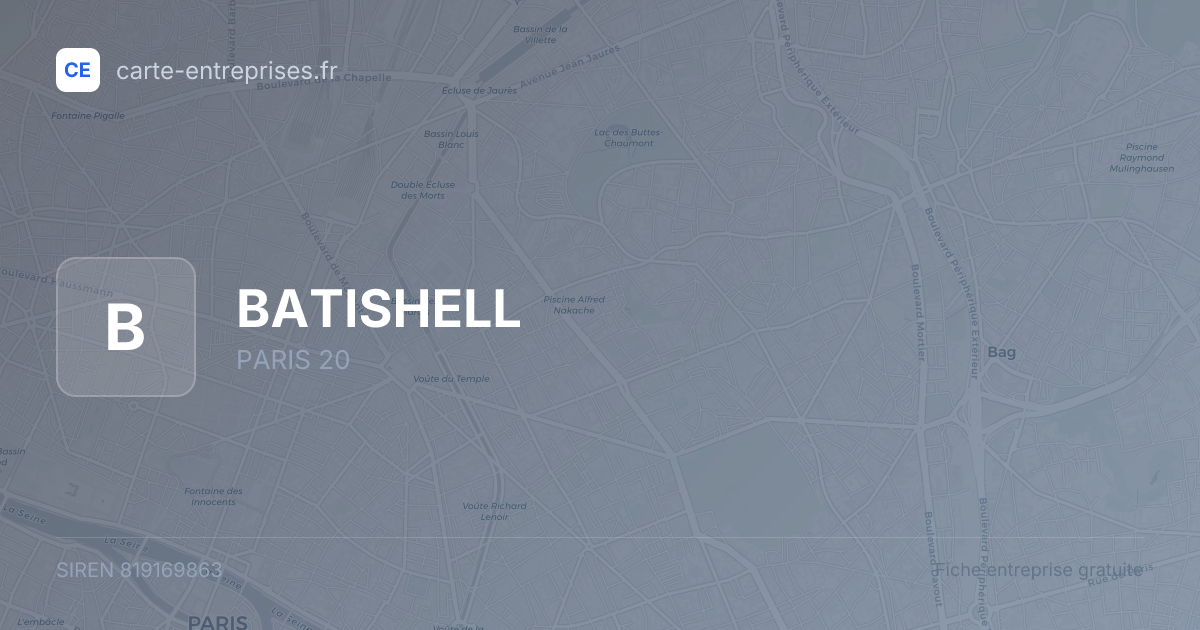 BATISHELL — 819169863 — fiche entreprise