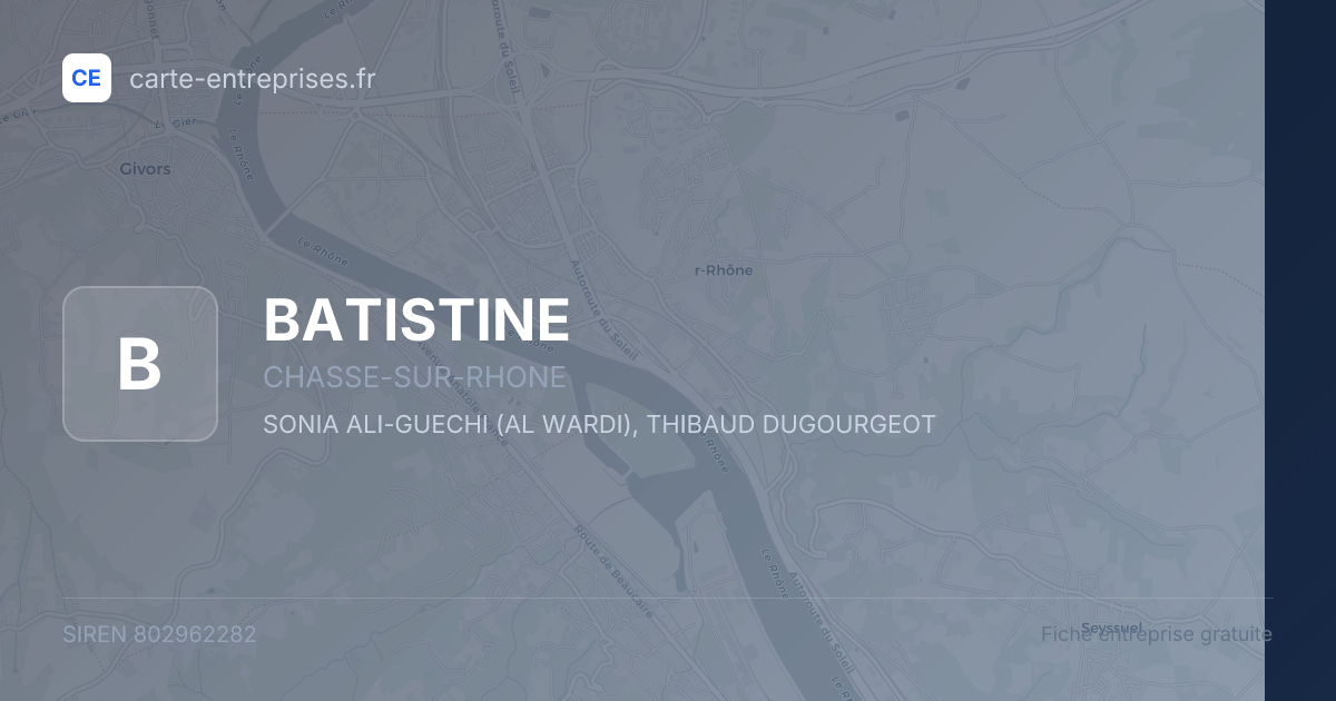 BATISTINE — 802962282 — fiche entreprise