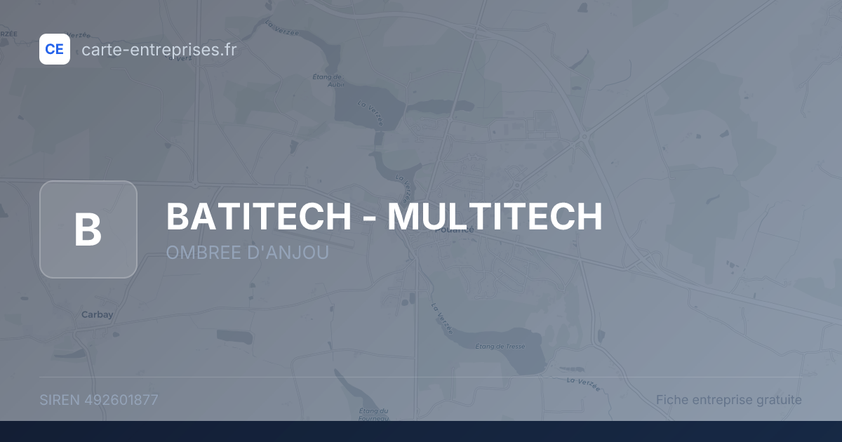 BATITECH - MULTITECH — 492601877 — fiche entreprise
