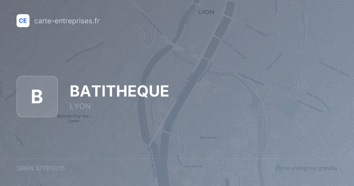 BATITHEQUE — 377913215 — fiche entreprise