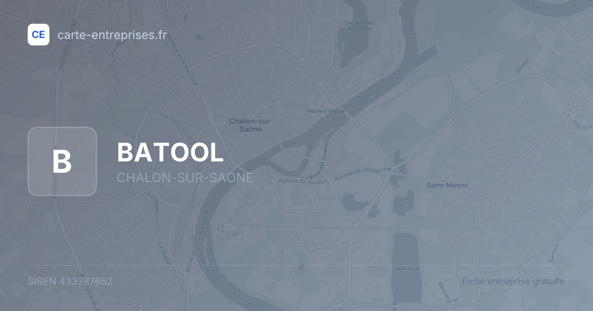 BATOOL — 433787652 — fiche entreprise